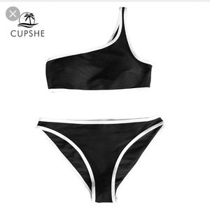 Cupshe Classic One Shoulder Bikini Set